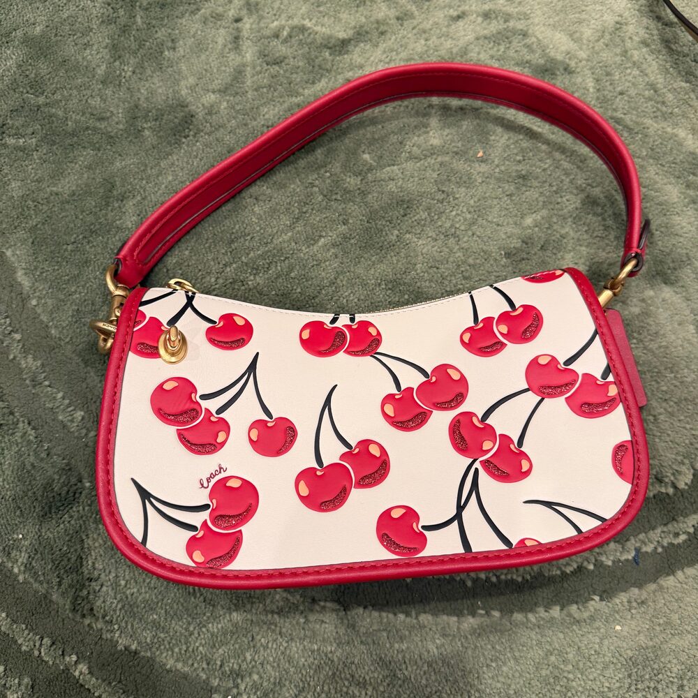 Coach Swinger in Sparkly Cherry Print